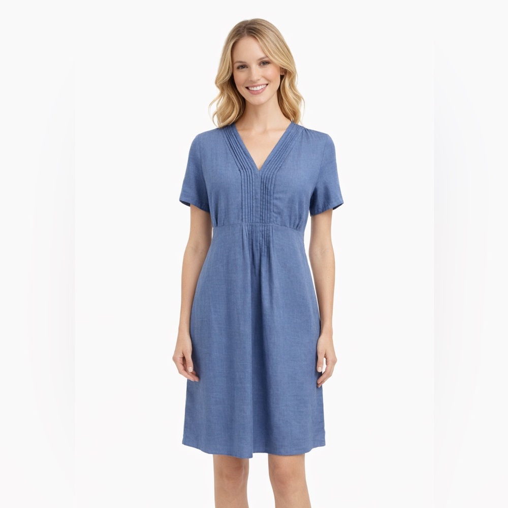 Boden Linen Pintuck Dress – Size 2